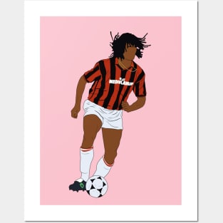 Ruud Gullit Milan 90s Minimalist Aesthetic Posters and Art